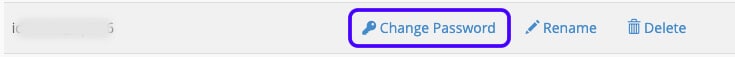 Change database password