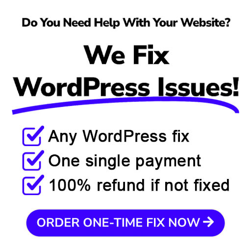 FixingWP widget banner