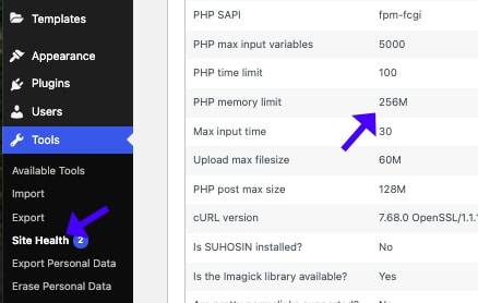 Check WP Memory Limit