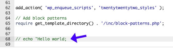 Delete Code Snippet