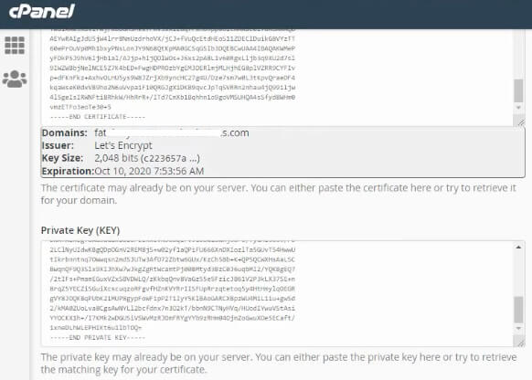 Install SSL Keys