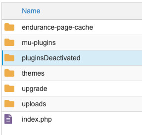 New plugins folder name