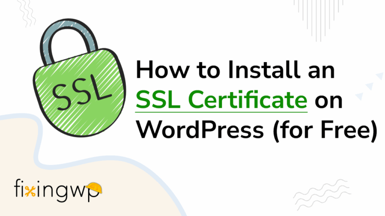Install SSL on WordPress for FREE