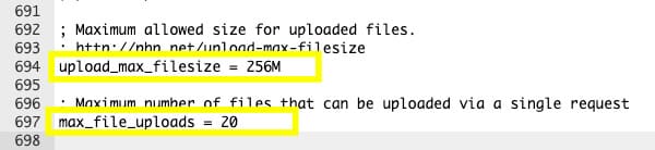 Increase PHP Upload Values