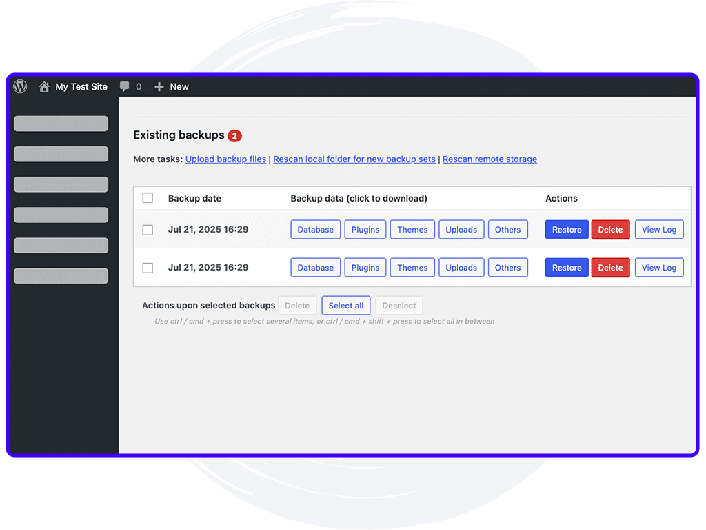 FixingWP Daily Backups