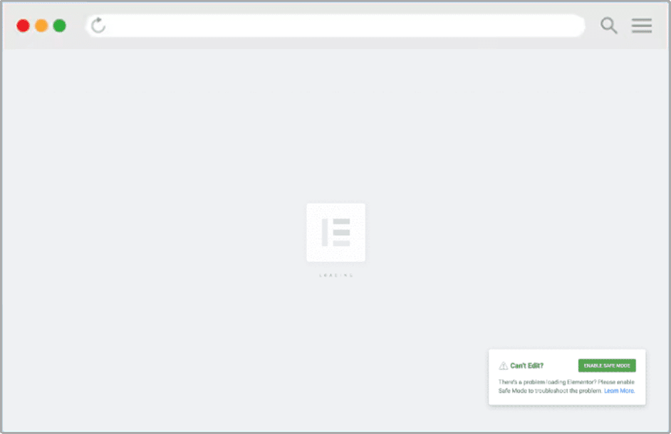 Elementor-stuck-screen-error