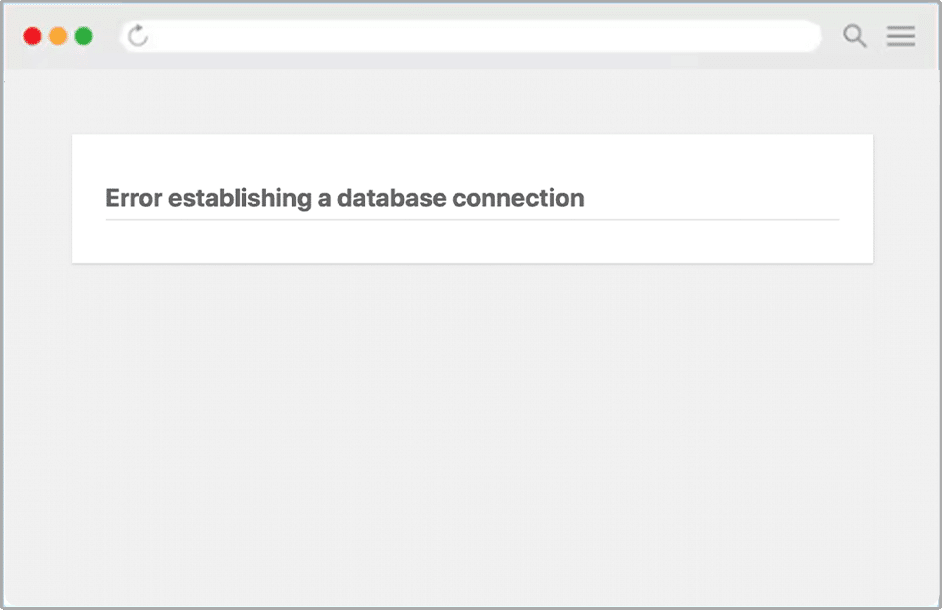 Error-establish-database-connection-error