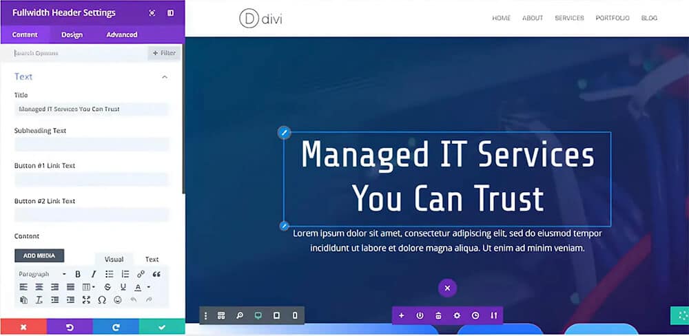 Divi Editor