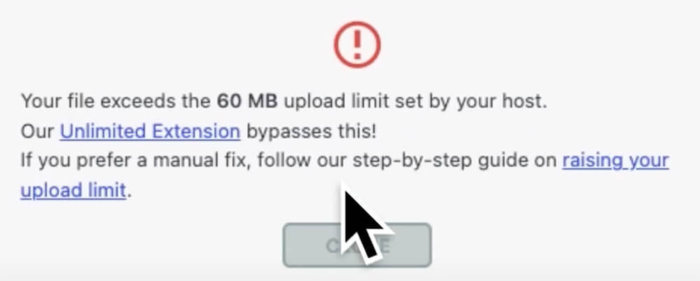 All In One WP Migration Plugin Limitation