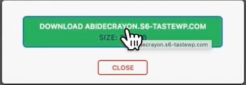 Download export file