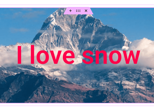 Text Over Image Elementor Example 2