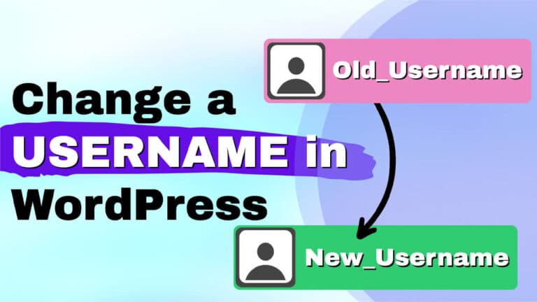 Change Username in WordPress