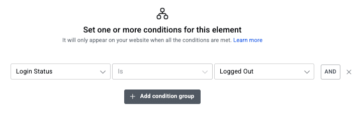 Elementor Display Conditions