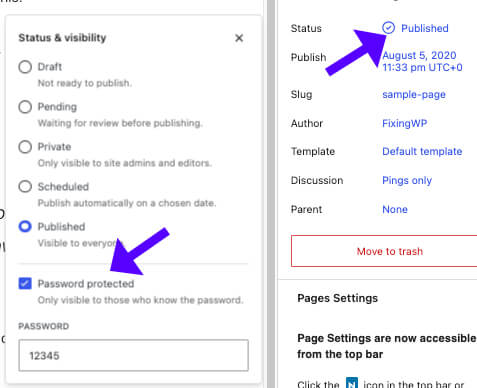 Password Protect WordPress Page
