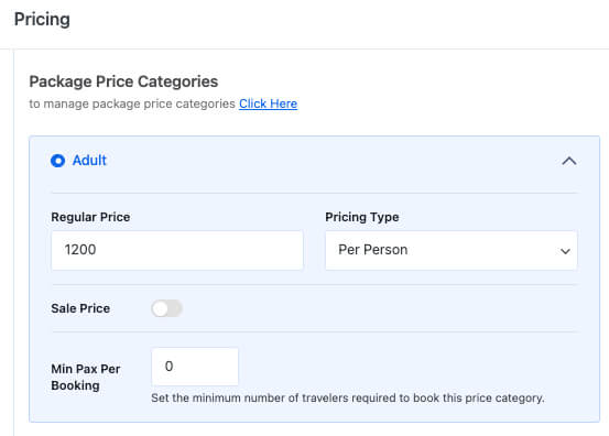 Price the trip